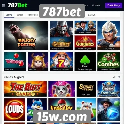 A análise das opções de jogos no site 787bet