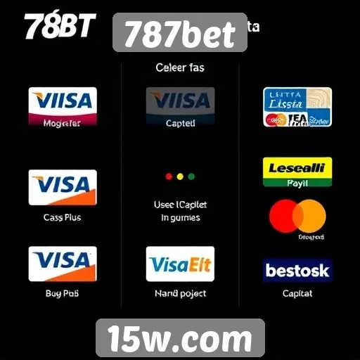 Diversidade de métodos de pagamento no 787bet